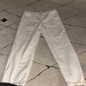 Jessica Simpson Women's Off-White Straight Leg Jeans